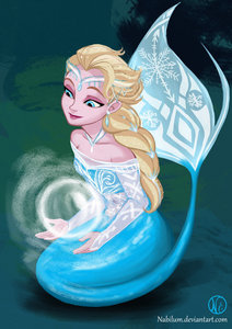  mermaid Elsa :D