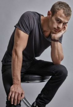  my sexy Theo on a stool<3