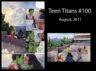  No they don't Kiss in the TV Показать but they do indeed Kiss in the comics and they were a couple too. I wish they would of in the TV Показать but didn't get to make it еще because Teen Titans was cancelled. Then in the comics the Последнее reboot (New 52) comics screwed everything up!!! They also kissed in the TTG episode "Rocks and Water."