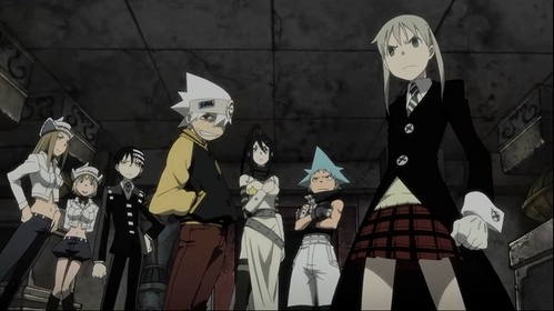  If you'er looking for a badass fighting anime, try Soul Eater