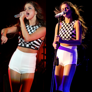 http://top.yournextshoes.com/2013/09/selena-gomez-asos-crop-top/

http://popcrush.com/selena-gomez-crop-top-new-music-live-in-toronto-pics/

http://i.dailymail.co.uk/i/pix/2014/03/11/article-2578597-1C339FC900000578-791_634x826.jpg