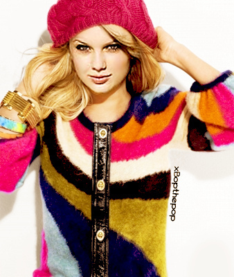 here :)
Tay wearing orange, red, white,pink, purple and Yellow clothing!
