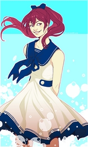  if were talking cutest girl from favourite animê out of my two favourite anime, kou matsuoka from free! is the cutest (and yes i did just call her cuter than moemura) art por cloven on tumblr ^_^