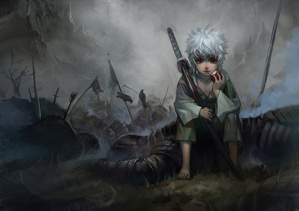 A Corpse-eating demon.... Gintoki from Gintama
