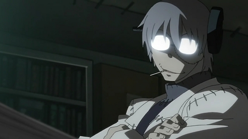 Profesor Franken Stein from Soul Eater

Though he gets consumed and controled by evil madness by a demon god, without it, he's still pretty insane! But he can also be charming and funny all at the same time XD He's insanely and adorably mad :3

