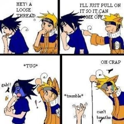  Sasuke and Naruto's little predicament ;)