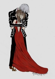 Hei and Yin, but since they have already been said...

Zero and Yuuki from [i]Vampire Knight[/i]