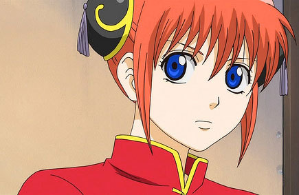  Kagura (Gintama) She is from a Yato Tribe from outer luar angkasa who came to earth after her mother's death.....and joined gintoki's team............eh he hehe