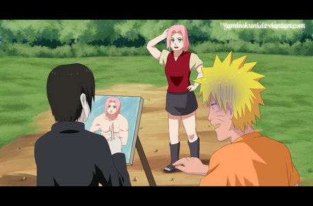  Sai (Naruto Shippuden) Sai drawing a portrait of Sakura..........eh he he he