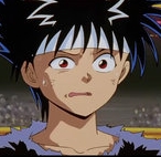  It used to be Kuwabara because I find him one of the funniest anime characters ever, but it's changed to Hiei. He's actually a really nice person, though he'd never want to give that impression. Hiei and Pu are the only Yu Yu Hakusho characters that have succeeded in making me say 'Awwwww!'.