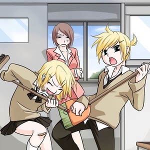  These three. MEIKO, Rin, and Len.