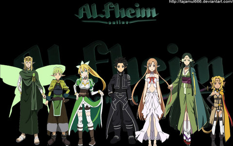  Well Sword Art Online's sekunde half takes place in a fairy world...=)