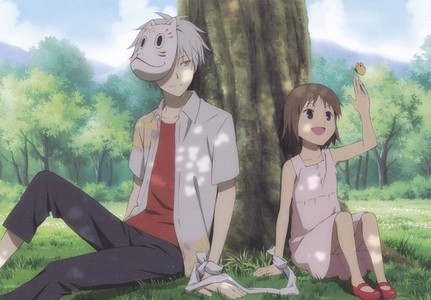  Hotarubi no Mori e a very beautiful animê movie.but in the end it made me cry..but not as much as graveyard of fireflies..........heh eh ehe.