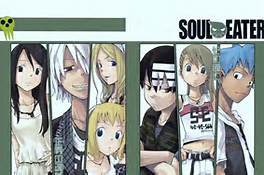  Soul Eater It's a マンガ and anime. Subbed and Dubbed There is actually 4 main girl charecters as shown in the picture; Tsubaki Nakatskatsa, Liz and Patty Thompson and Maka Albarn But the main badass of the 表示する is a girl. Maka Albarn: 2nd to last (next to the blue haired boy)