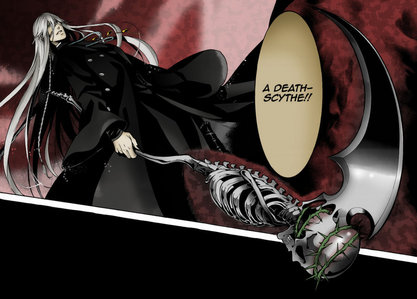  Under Taker he is the most epic character in this anime...love his style....wanna see him with the death scythe...and wanna see him in action....eh he eh