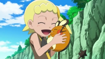  Bonnie from Pokémon. She is 6. She already has a ポケモン of her own which is Dedenne.