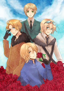 Mother- France
Father- England
Brother- America
Brother- Canada
Best Friend- Prussia
Boyfriend- Italy


Can't help it I love Hetalia especially the FACE family.