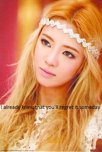  I try to not think about it and I think that all members are wonderful and it doesn't matter if আপনি are the ugliest অথবা the lease talented. I used to think that Hyoyeon was ugly but over time my brain as been correctly adjusted and now I think Hyoyeon looks like a goddess. So much regret...