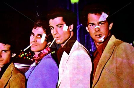  John Travolta with Joseph Cali, Paul Pape and Barry Miller. <333