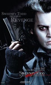  Sweeney Todd :) I used to watch this movie at least once a week for a year..... And I watch it probably once a mês these days. I lost count of how many times I've seen it.... I know it word for word x3 I've also watched Aladdin, HP and POTC a hell of a lot too :)