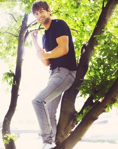  Chace standing in a tree<3