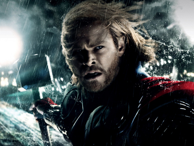  Chris caught in a windy Thor-der-storm<3