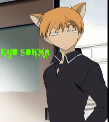  mine is kyo sohma from fruits basket hes just the hottest neko in my book and i have a huge crush on him hes the best