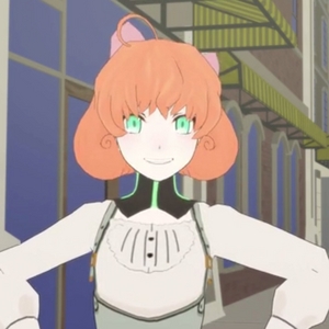  Sorry, couldn't find a pic of her actually sneezing, but Penny in RWBY is a genderswap of Pinnochio. Instead of her nose growing long whenever she tells a lie, she sneezes.