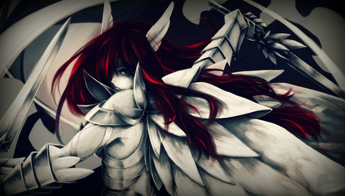  “All I need is the power to be able to protect my comrades. So long as I can have the strength to do that, I don't care if I'm weaker than everyone in the world.” Erza Scarlet (Fairy Tail)