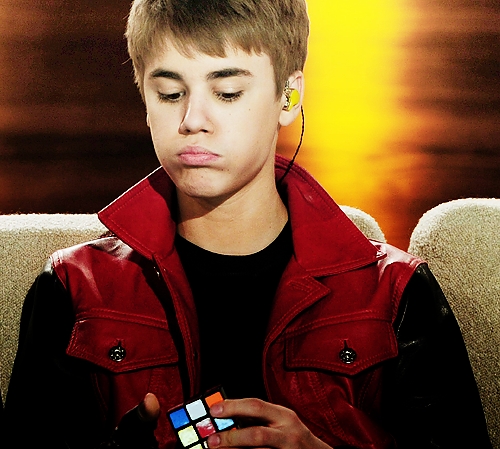  Justin can finish Rubik's cubes :)