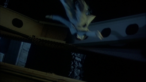  The scariest screenshot of poor Barry Miller (Bobby C) falling to his death below the Verrazano-Narrows bridge :(