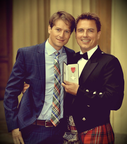  John and Scott yesterday with his MBE!