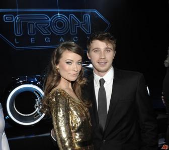  Garrett with Tron Legacy co-star,Olivia Wilde<3