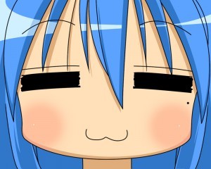  Pretty much any face that Konata from Lucky estrella makes is weird