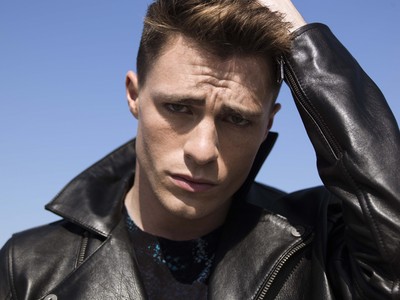  Colton in a leather jacket<3