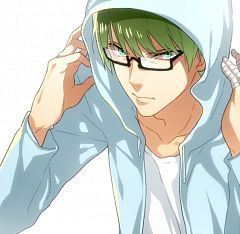  My favorit character is Midorima because i like his weird, cool, calm and sweet personality. I don't know why I called him sweet but I think because he tends to help and give saran to others (ex.Taiga ) even though he denies it. Plus, his adorable and cute.