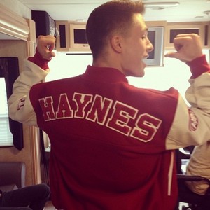  Colton in a red jacket<3