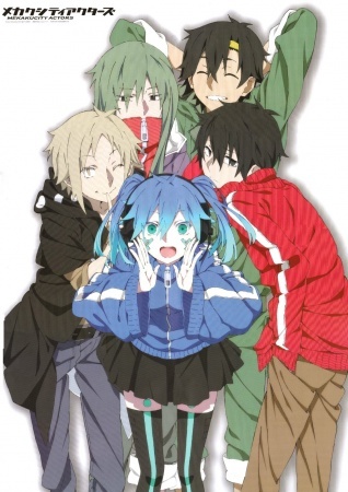  I always answer Fairy Tail, so this time around, I'll go with Mekakucity Actors.