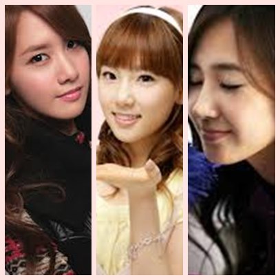  1. YoonA 2. Taeyeon 3. Yuri 4. Jessica (ex member) 5. Seohyun 6. Hyoyeon 7. Tiffany 8. Sooyoung 9. Sunny
