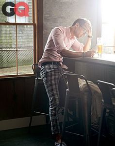  Theo wearing plaid pants<3