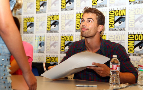  my gorgeous Theo looking up at an autograph signing<3