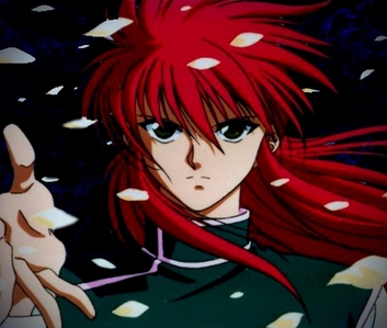 Kurama from Yu Yu Hakusho has red hair!