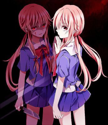  I have this عملی حکمت I wanna watch, but... I'm too lazy!!! I hope one دن I would be able to watch it~ It's called Future Diary and it's a horror anime.
