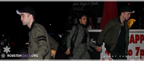  Robert with his new girlfriend as they leave the Comedy Store on Dec.16