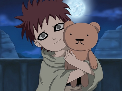  Gaara from Naruto, this is why he became insane (in Shippuden he has Friends though)