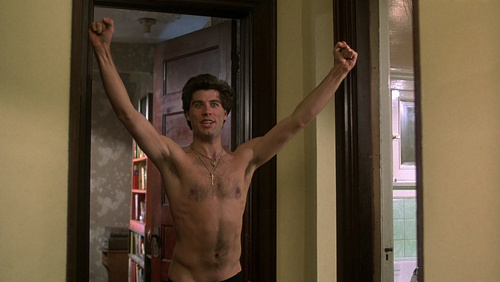  "Al Pacino!!" John shirtless :D