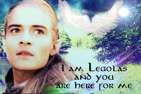  Orlando as Legolas looking very ethereal and magical<3