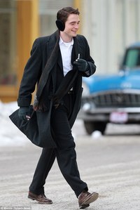  my handsome man crossing the road<3