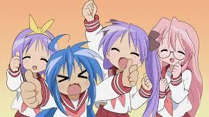  Lucky Star. It was so hyped I thought I'd give it a try but it was just kind of boring to me. Boring and too cutesy. [b][u]Some[/u][/b] members of the fandom made me regret watching Fairy Tale.