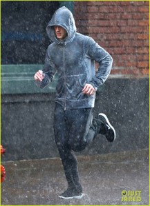  Jamie running in the rain<3